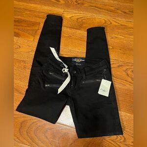 Lucky Brand size 24/00 black jeggings